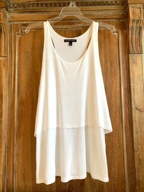 Banana Republic Layered Tank Top White Size Small